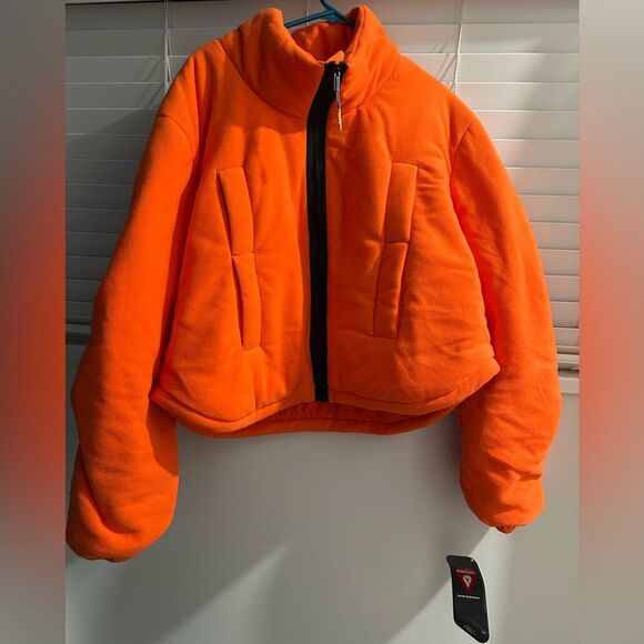FP Movement Renegade Fleece Puffer Jacket Coat Safety Blaze Orange Hunting XL - Picture 7 of 8
